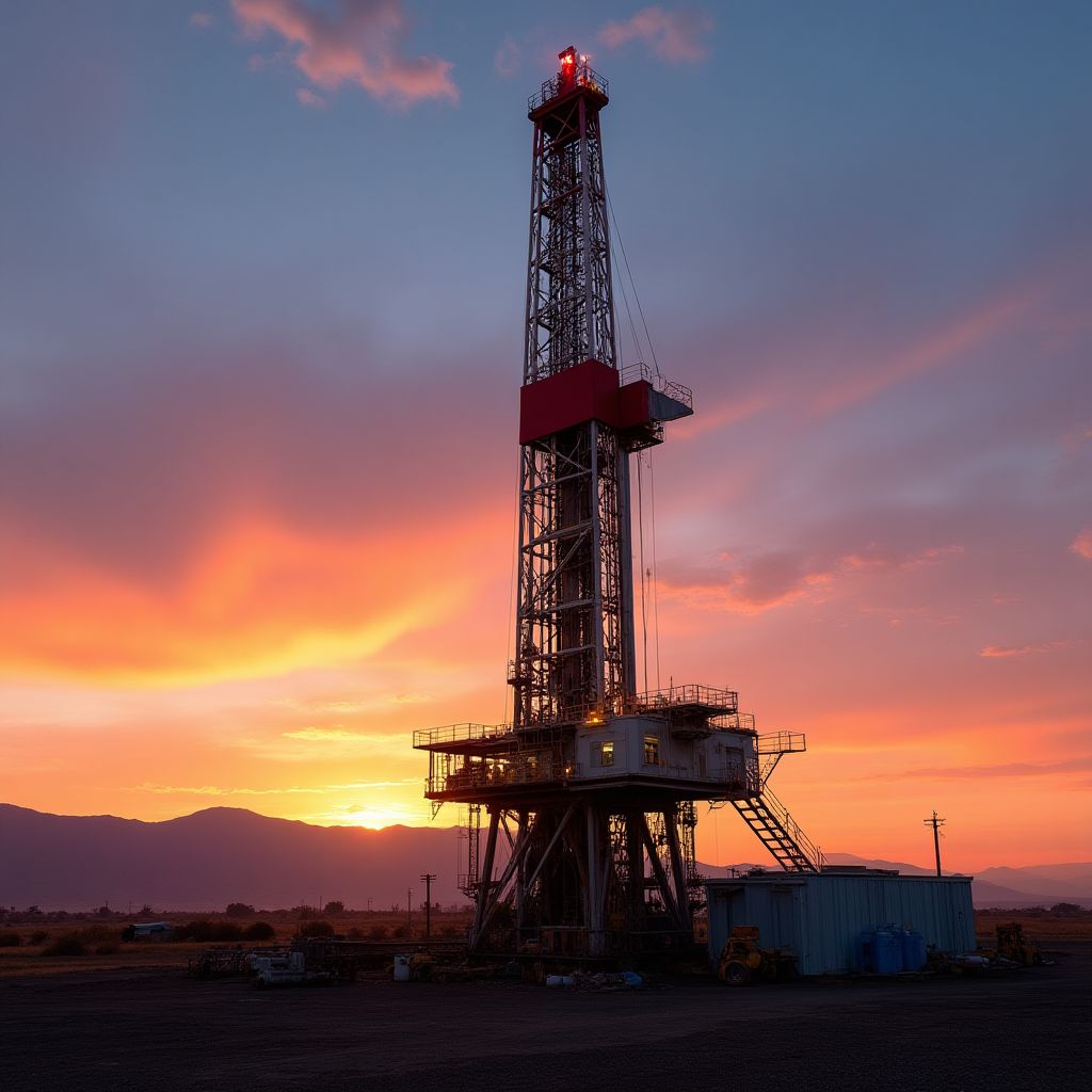 Plataforma de perforación en Vaca Muerta