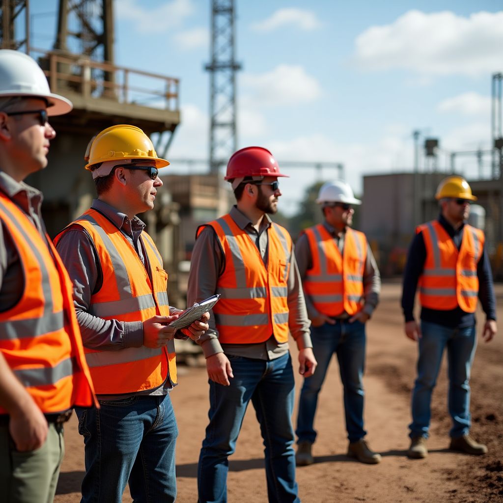 Equipo de InverPetrol en visita técnica